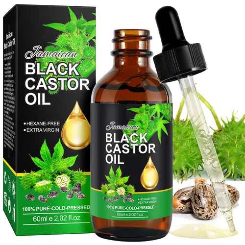 Vista 11 de NIFEISHI Aceite de ricino negro jamaicano orgánico prensado en frío botella de vidrio, 4.04 fl oz