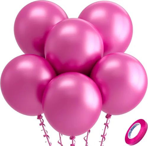Vista 163 de Bezente - Globos redondos de látex cromado metálico plateado para helio, paquete de 100 unidades de 12 pulgadas Globos plateados para decoraciones