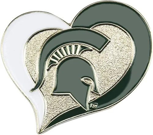 Vista 3 de aminco NCAA - Pin de corazón de remolino unisex