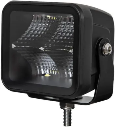 Vista 6 de Buyers Products 1492236 - Luz de inundación LED ultra brillante sin bordes, de 3 pulgadas de ancho, lente cuadrada, luz de punto/niebla para barra