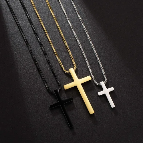 Vista 5 de Collar de cruz para hombres y mujeres, cadena de 24.0in (24 pulgadas)