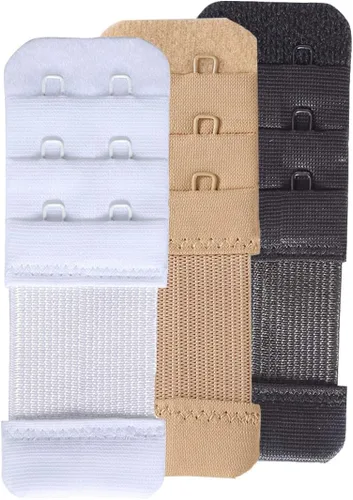 Vista 4 de SAMGU Extensores de brasier para mujer, 2 ganchos, 3 ganchos, 4 ganchos, 5 ganchos, 6 ganchos, correa de extensión de brasier elástica suave 2