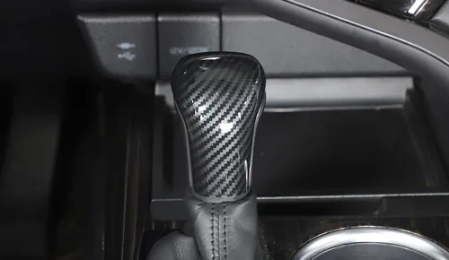 Vista 5 de ERIDANUS Accesorios para automóviles compatibles con Toyota Camry 2023 2022 2021 2020 2019 2018nterior Palanca de cambios (estilo fibra de carbono)