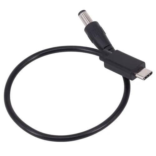 Vista 4 de [Paquete de 2 unidades de 0.8 ft USB 3.1 tipo C USB-C macho a CC 5.5X2.0.197 in macho Power Jack Extensión Cable adaptador de cable de carga