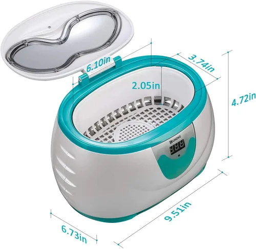Vista 5 de UKOKE - Limpiador ultrasónico - Limpiador profesional ultrasónico de joyería con temporizador - Máquina ultrasónica para limpieza en el hogar
