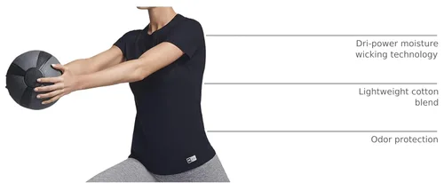 Vista 5 de Russell Athletic Women's Women's Cotton Performance T-Shirts Negro