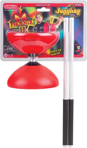 Vista 4 de Duncan Toys Phoenix Diabolo, juguete de truco de malabarismo, los colores pueden variar