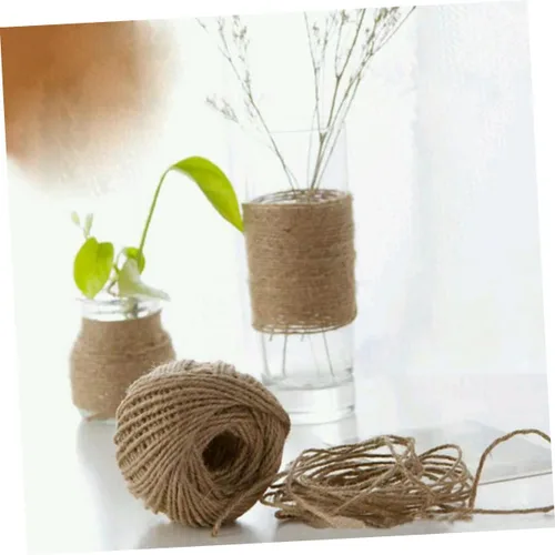 Vista 6 de CORHAD Chic Yute Twine DIY Kits de manualidades Cordeles de yute natural para envolver regalos