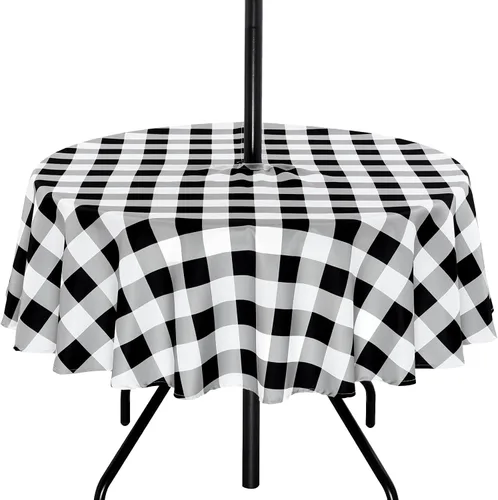 Vista 24 de Poise3EHome - Mantel impermeable antiderrames para exteriores e interiores, para camping, picnic, té de la tarde, asados, flores