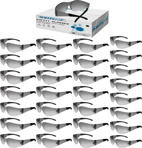 Vista 10 de Salfboy Ansi Z87.1 Certified Safety Glasses, Bulk Protection Glasses