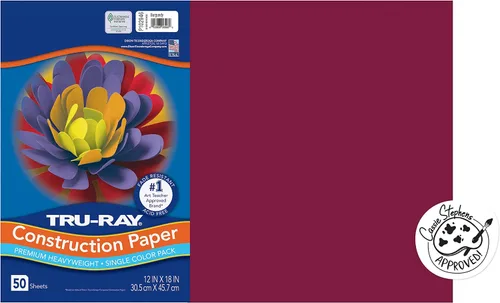 Vista 29 de Tru-Ray® Papel de construcción, 12.0 in x 18.0 in, 50% reciclado, azul atómico, paquete de 50