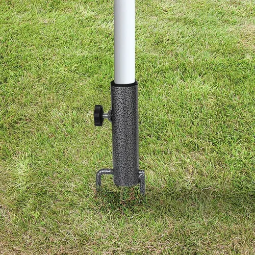 Vista 6 de AMMSUN Adjustable Portable Umbrella Base, Upgraded Heavy Duty Metal Holder-Stand-Sand Grass Auger,for Flag, Umbrella, Fishing Rod, Outdoor Park
