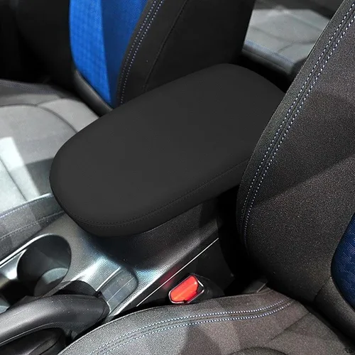 Vista 12 de AOMSAZTO Jumeat - Fundas de consola de asiento para Dodge Ram 1500 2002-2012, fundas para reposabrazos para Dodge Ram 1500, color negro
