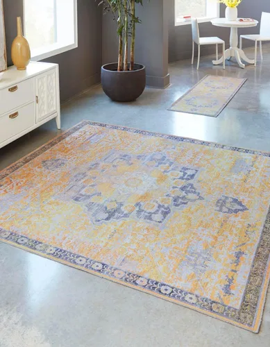 Vista 25 de Unique Loom Renaissance Collection - Alfombra rectangular de 2 x 3 pies 1 pulgada, color azul y verde