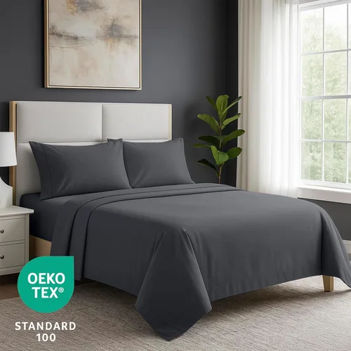 Vista 82 de Pure Bedding Juego de Sábanas Twin - Sábanas de Cama de Microfibra Ultra-Suave 1800 - Doble Cepillado - Bolsillos Profundos - Ajuste Fácil - Extra