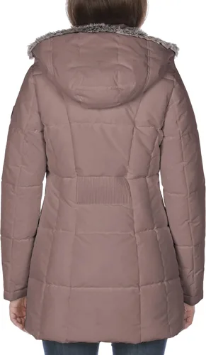 Vista 5 de Nautica Women's Heavyweight Puffer Jacket with Faux Fur Lined Hood