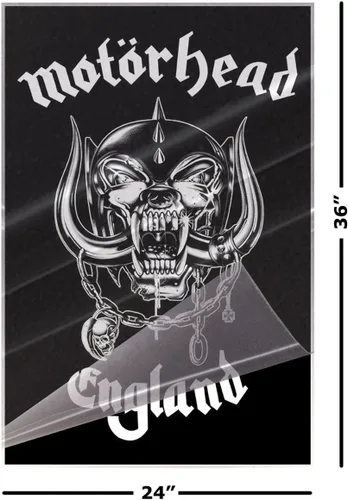 Vista 2 de Motorhead - Music Poster (London - Motörhead) (Size: 24" x 36") (Laminated Poster)