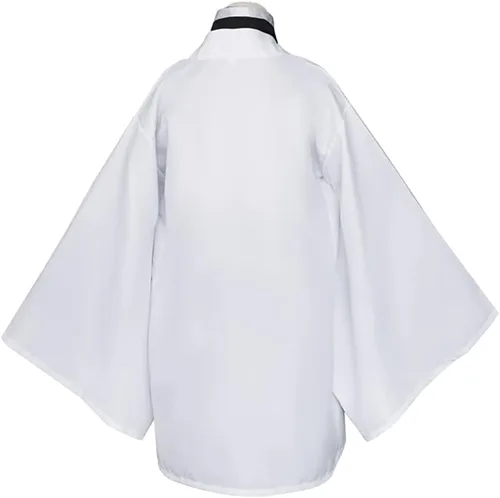Vista 2 de Kanroji Mitsuri - Disfraz de cosplay de uniforme Kanroji, conjunto completo de Halloween para mujeres (Kanroji, L)