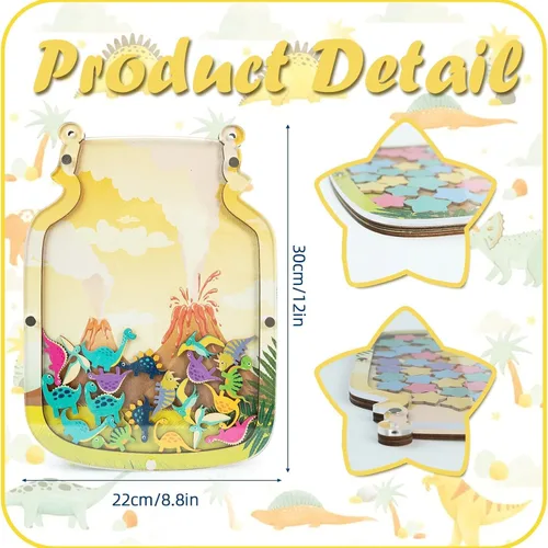 Vista 3 de 102 Frasco de Recompensas de Dinosaurios para Niños Pequeños, Tabla de Recompensas para Niños, Sistema de Comportamiento de Dinosaurios para Regreso