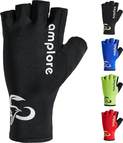 Vista 3 de Guantes de ciclismo de medio dedo, guantes de bicicleta de carreras, BMX, guantes de verano para mujer y hombre, guantes de bicicleta de carretera