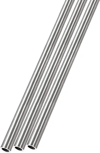 Vista 48 de METALLIXITY Tubo de acero inoxidable 304 (0.079 in de diámetro x 0.006 in de pared T x 9.843 in de largo), 3 piezas, tubo recto - para muebles