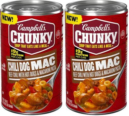 Vista 17 de Campbell's Chunky Beefy Mac Soup, lata de 18.8 oz