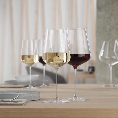 Vista 8 de Spiegelau Definition Copas de Vino Bordeaux, Copas de Cristal Transparente para Vino Tinto, Cristalería Elegante con Tallo, Bar en Casa, Fiesta