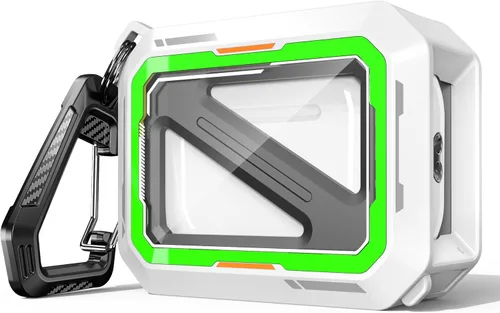 Vista 27 de R-fun Funda de carga compatible con AirPods de 2ª generación 2019, 1ª generación 2016, protección completa contra caídas, tapa desplegable