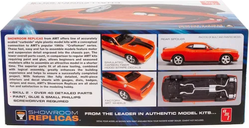 Vista 3 de AMT 2008 Dodge Challenger SRT8 Kit de modelo a escala 1:25 (AMT1075)