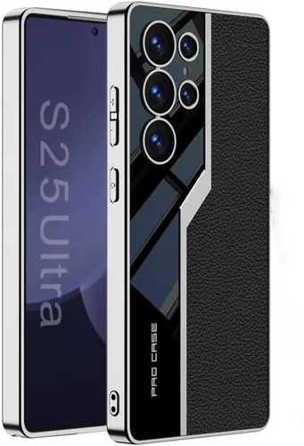 Vista 13 de Lunivop Para Samsung Galaxy S24 Ultra Funda TPU Marco y Volver PU Cubierta de cuero Funda de silicona delgada para S 24 Ultra 6.8 '' 5G 2024 a