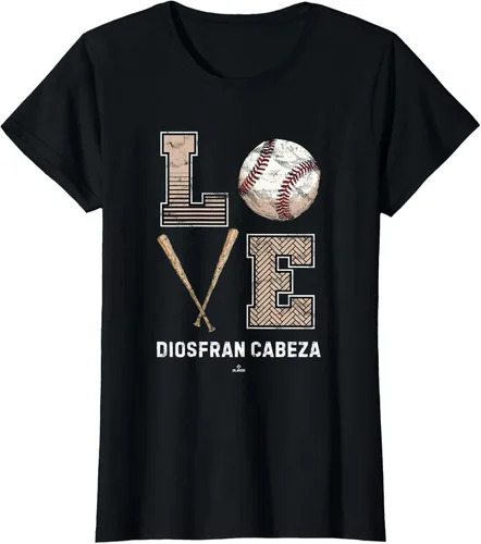 Vista 14 de Baseball Love Diosfran Cabeza Prospect Baseball Fan Gear T-Shirt