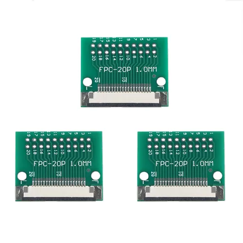 Vista 11 de MTCELL 6 unids FFC FPC PCB Converter Board 4 Pin 0.039 in Pitch to Dip 0.100 in para FCC Cable Par Extender Adaptador