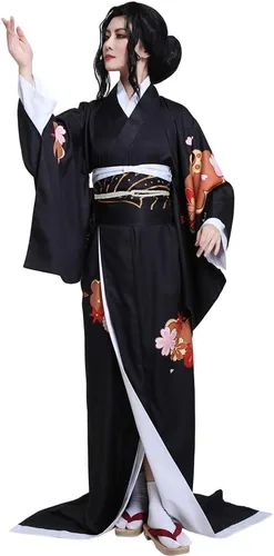 Vista 4 de miccostumes Muzan Kibutsuji Kimono Cosplay Disfraz de mujer