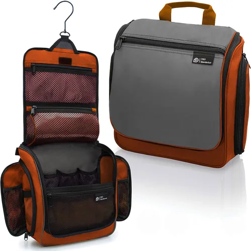 Vista 14 de D&D Bolsa colgante para artículos e aseo personal, organizador de viaje de diseñador para maquillaje y artículos de aseo, para hombres y mujeres