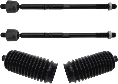 Vista 212 de TRQ Kit de dirección delantera con barra de acoplamiento de fuelle de piñón y cremallera compatible con Toyota Echo 2000-2005