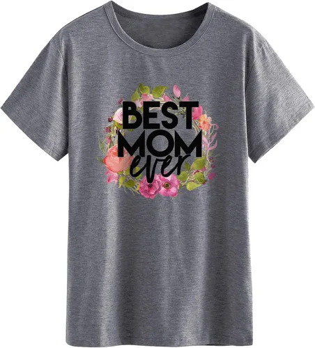 Vista 3 de Nlife - Camisetas de cuello redondo para mujer, diseño floral