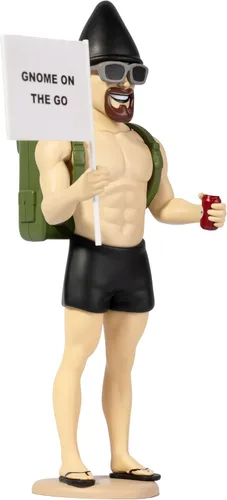 Vista 7 de Gnomo de viaje macho adulto Mini figura de gnomos con soporte AirTag integrado Compañero de viaje de aventura para viajes por carretera