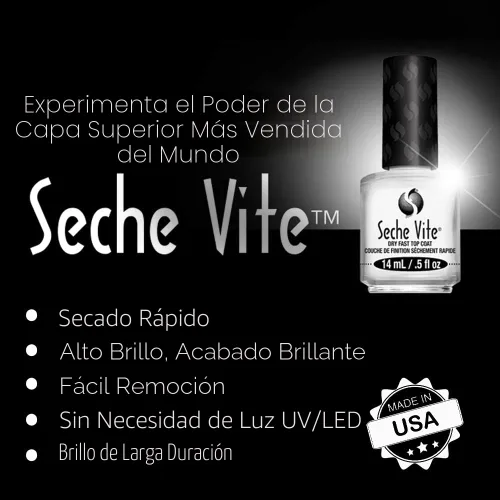 Vista 4 de Dúo Seche Vite Capa protectora de secado rápido, Seche Clear Crystal Clear base [Misc.]