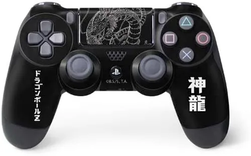 Vista 20 de Skinit Calcomanía para juegos compatible con el controlador de PS4, diseño oficial de Dragon Ball Z Red Ribbon Army Negro - DRGBLZ10