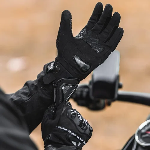 Vista 7 de ILM - Guantes de motocicleta para hombres y mujeres con pantalla táctil, guantes de equitación para motocross, bicicleta de tierra, ATV, modelo-WD01