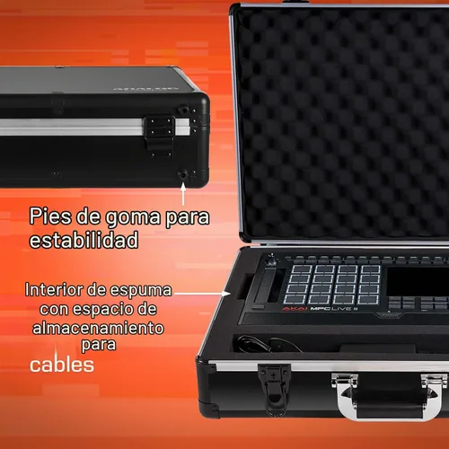 Vista 3 de ANALOG CASES Carcasa rígida UNISON ultraligera para Akai MPC Live 3