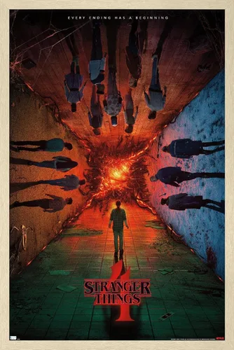 Vista 10 de Trends International Netflix Stranger Things: Temporada 4 - Póster de presentación con el grupo, para pared, de una hoja, 14.725 x 22.375 pulgadas