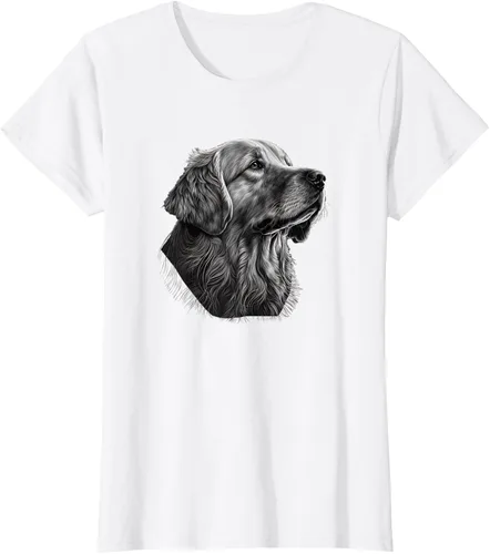Vista 19 de Camiseta divertida Golden Retriever, Negro
