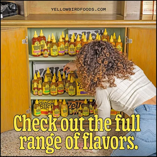 Vista 8 de Yellowbird® Salsa picante orgánica de habanero 9.8 oz. Tamaño para despensa
