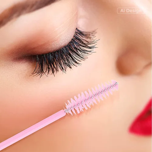 Vista 5 de G2PLUS - 100 cepillos desechables para pestañas, varitas de rímel ajustables Aplicador de maquillaje, carretes de pestañas para extensiones de 100