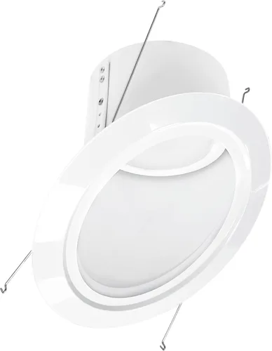 Vista 2 de Nora NLRS-6S11L127B - Reflector LED de retrofit de 6 pulgadas (reflector negro/anillo de borde blanco, 2700K)