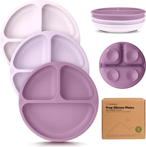 Vista 19 de KeaBabies - Placas de succión para bebé, niño, 3 unidades, silicona sin BPA Alps