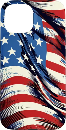 Vista 6 de iPhone 16 Cool USA Flag - Estados Unidos de América - Funda de diseño patriótico