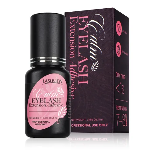 Vista 11 de LASHVIEW - Pegamento para extensiones de pestañas, 0.3 seg de secado rápido, permanencia de 6-8 semanas, adhesivo negro profesional, pegamento