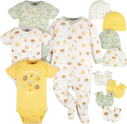 Vista 10 de Gerber Juego de regalo de canastilla de 12 piezas para bebés y niñas